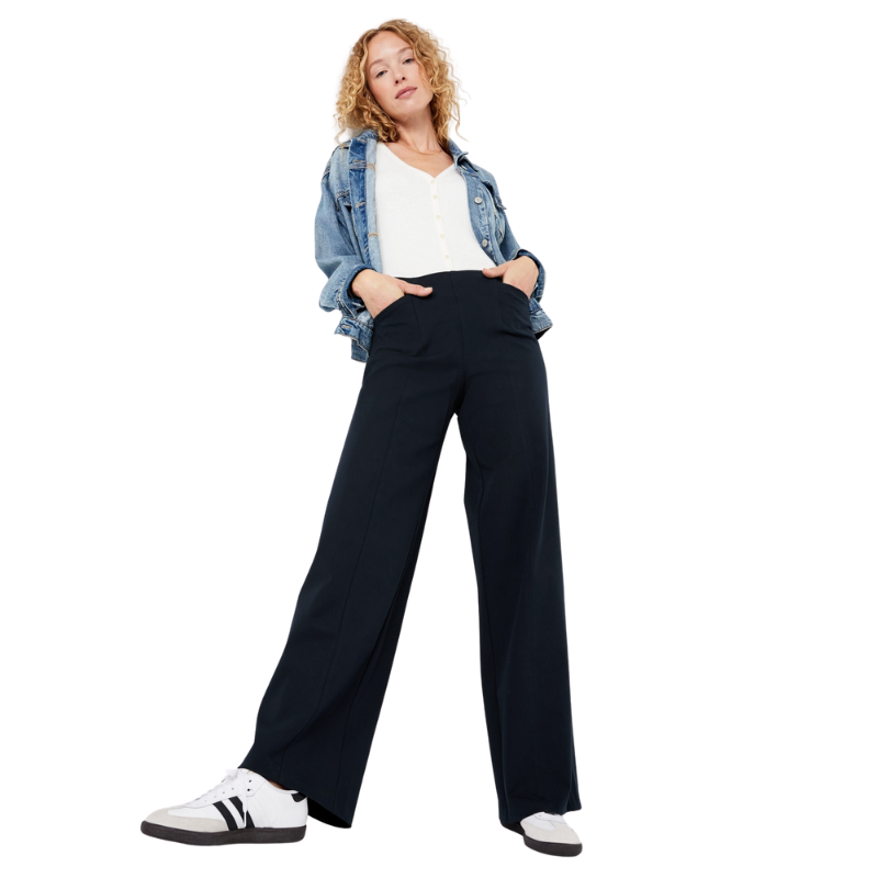 High Waisted Pull On Pixie Super Wide Leg Pants-My Comfy Pant