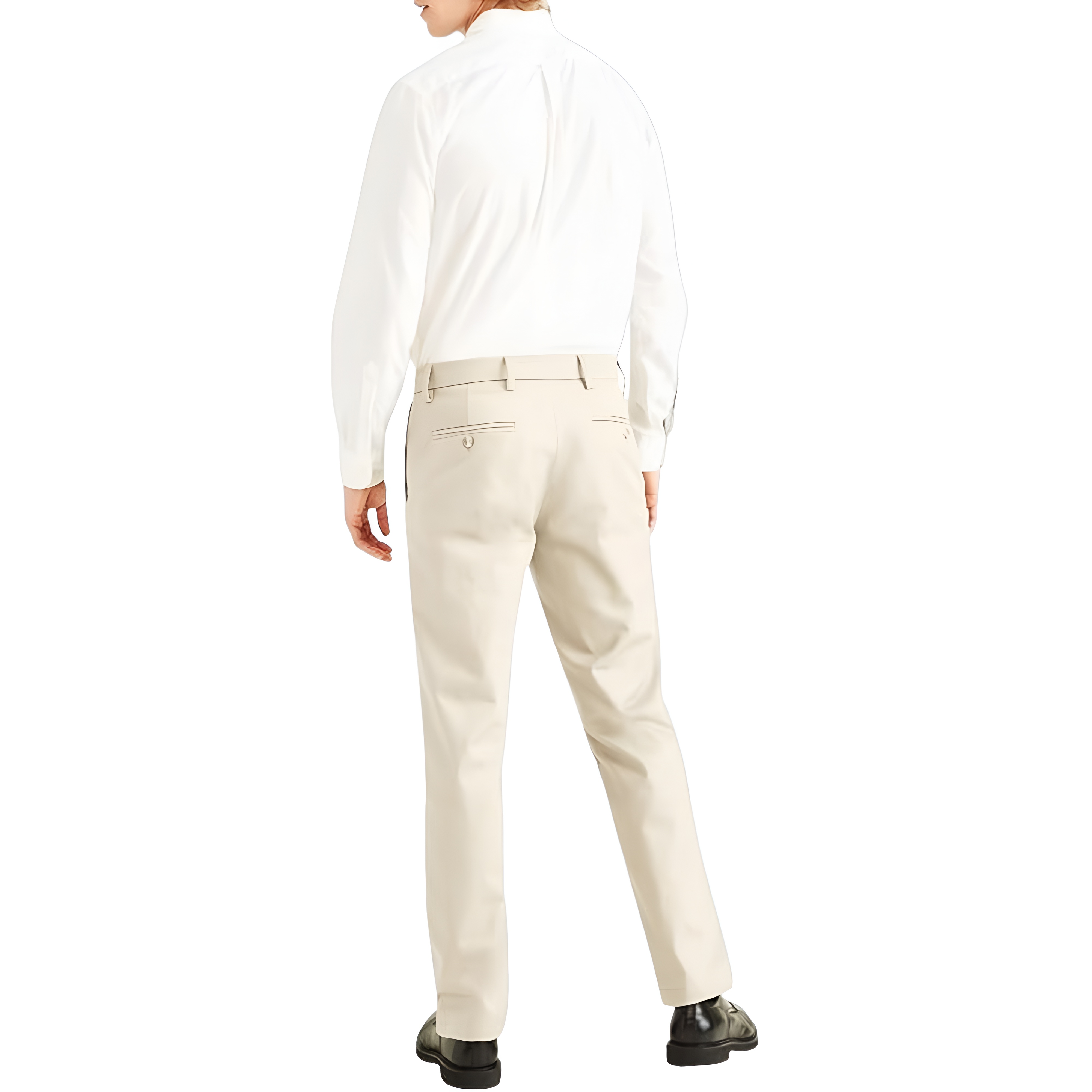 Slim Fit Casual Pants With Flex Comfort And Zipper Closure For Men