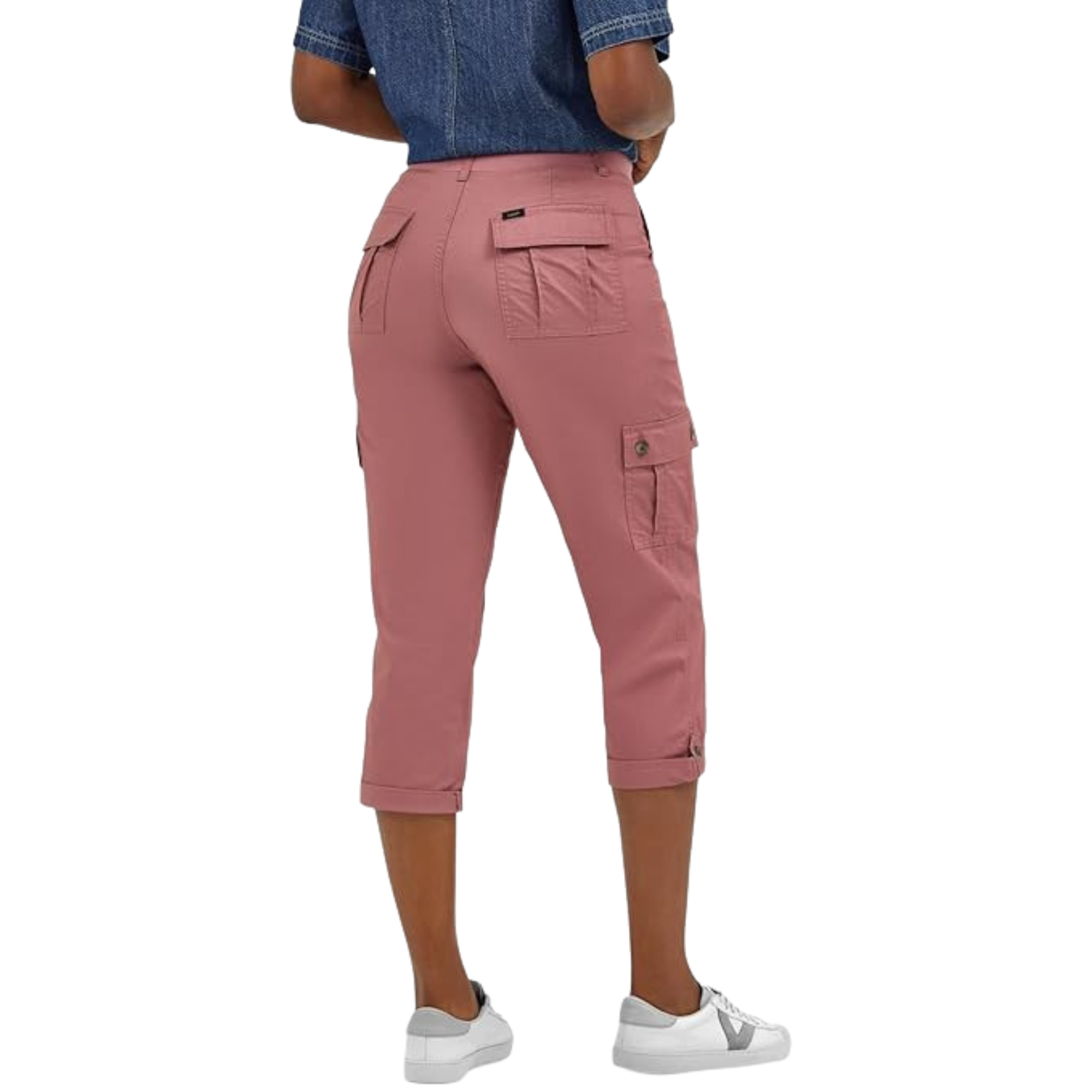 Comfortable And Casual Utility Capri Pants With Pockets For Women
