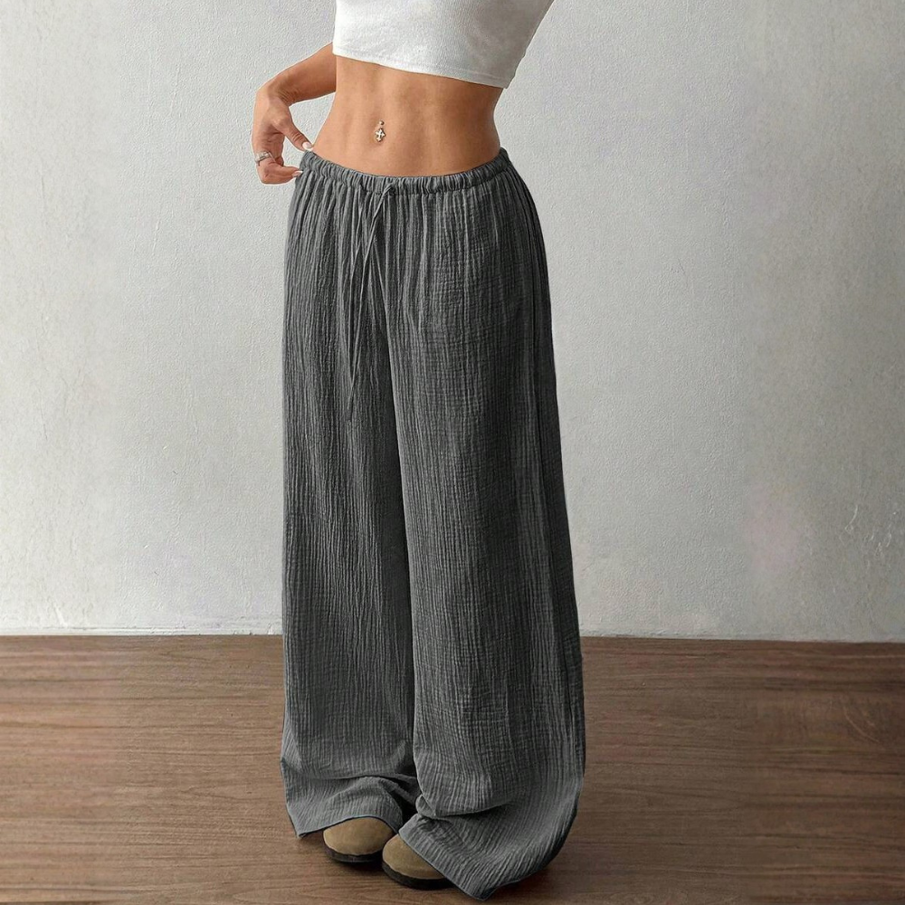 Casual Straight Low Rise Pants For Women