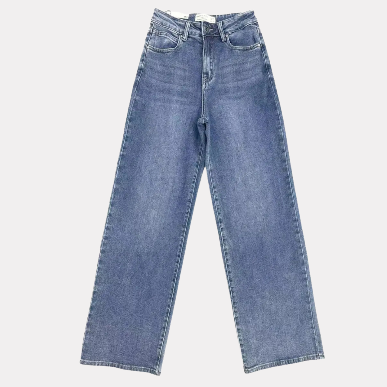High Rise Wide Fit Stretchy Jeans With Multi Pockets For Women