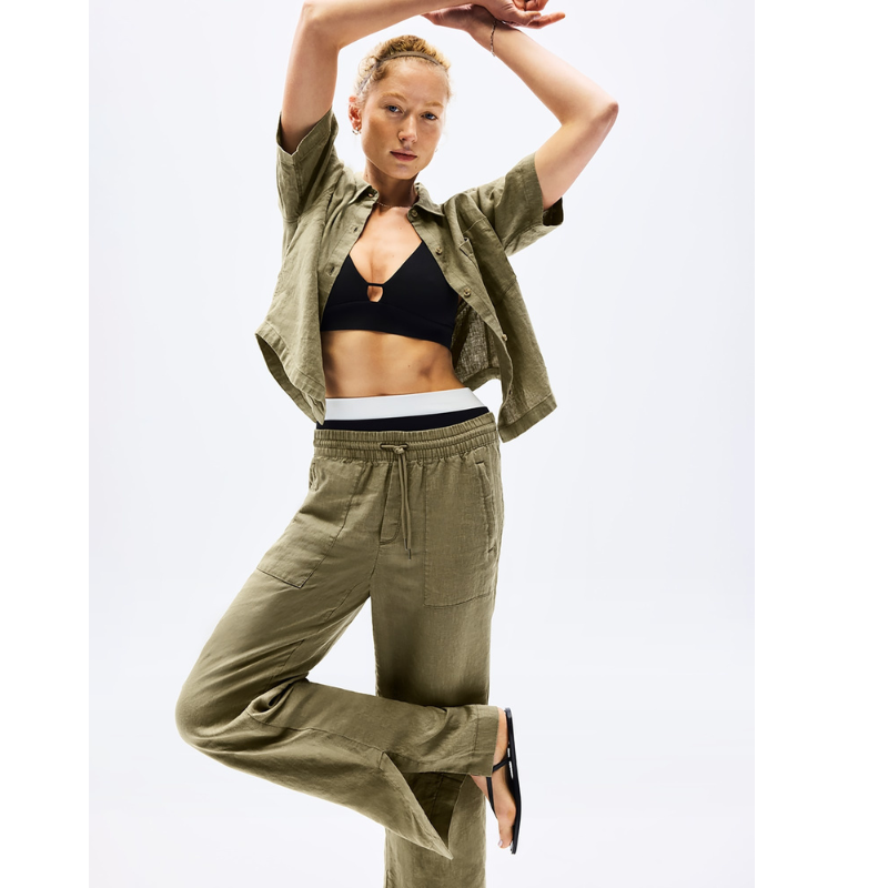 Retreat Linen High Rise Wide Leg Pant-My Comfy PantRetreat Linen High Rise Wide Leg Pant - Image 10