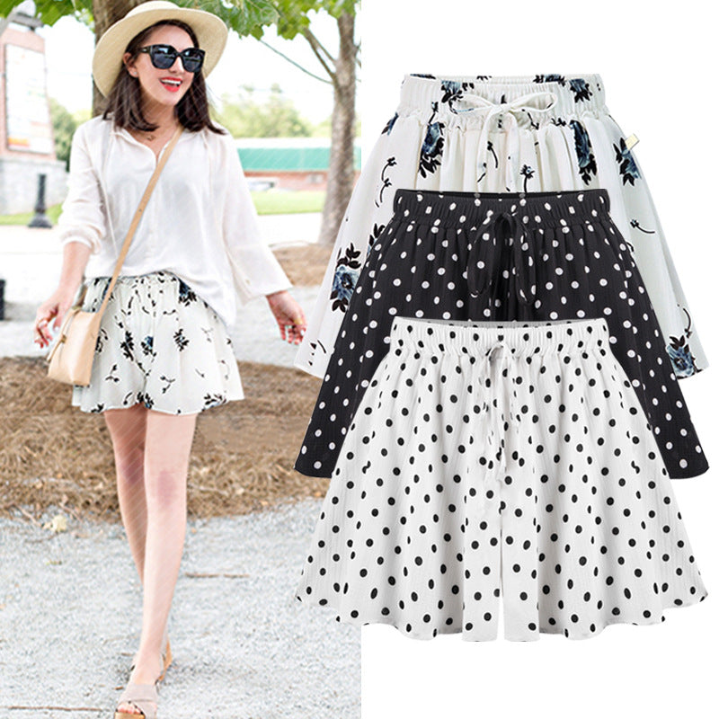 High Waist Loose A-Line Culottes-My Comfy Pant