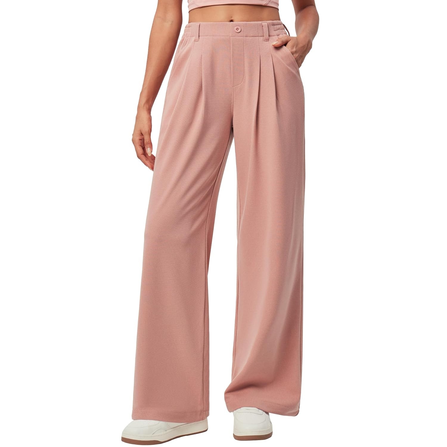 Stretchy Pull On Casual Pants For Women