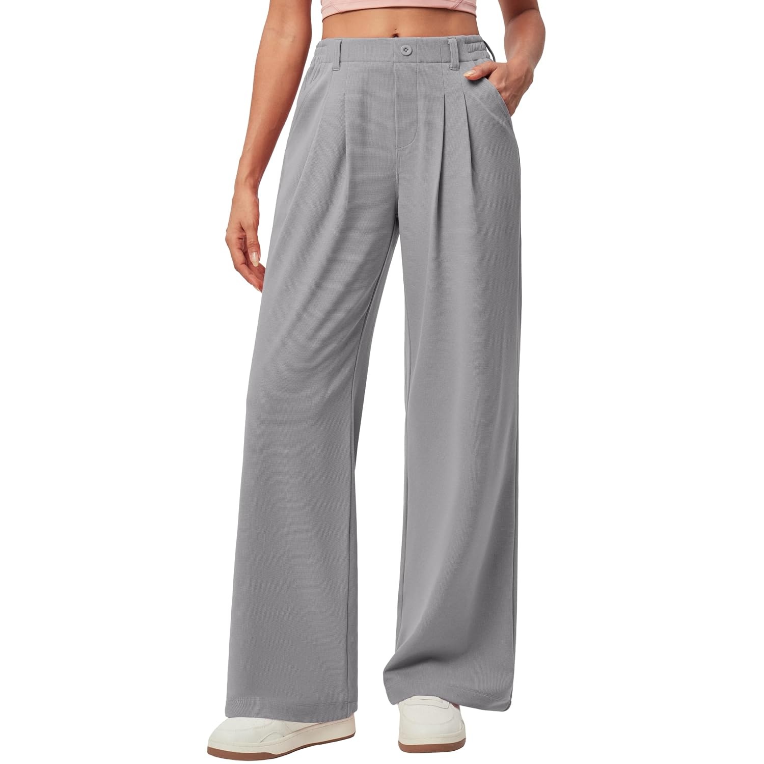 Stretchy Pull On Casual Pants For Women