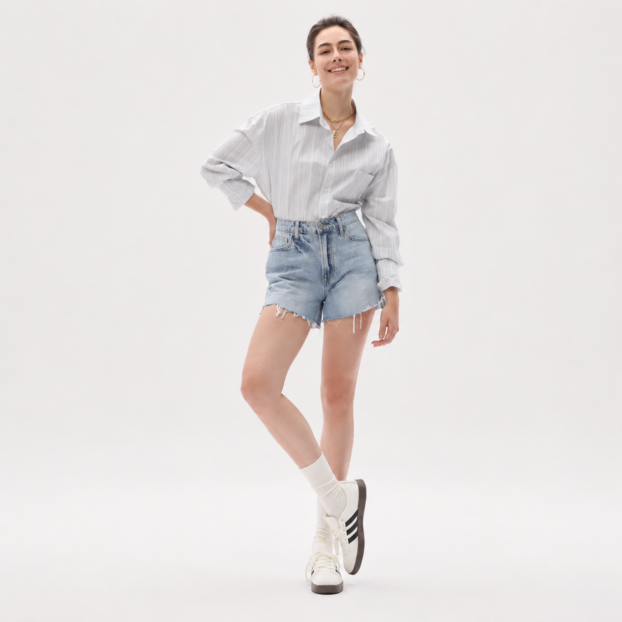 Casual Summer Crossover Streetwear Shorts For Women