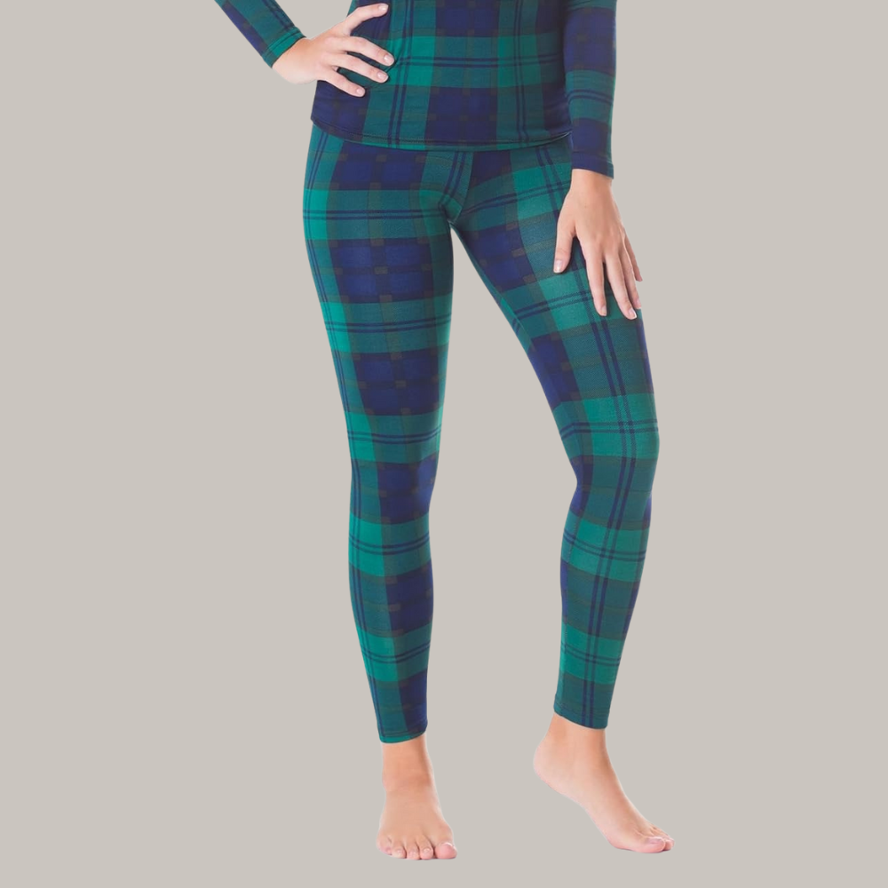Women Printed Insulated Thermal Leggings For Skiing