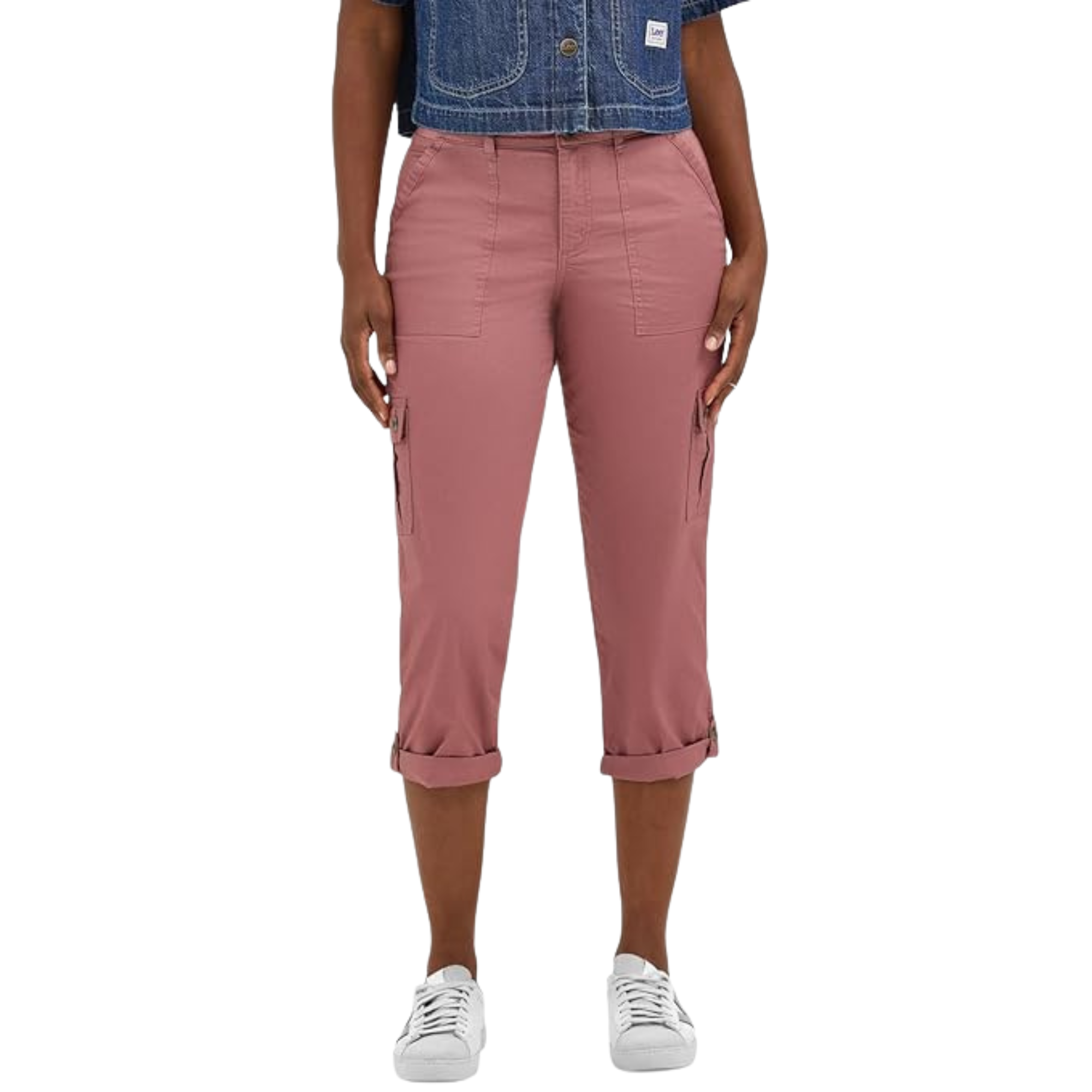 Comfortable And Casual Utility Capri Pants With Pockets For Women