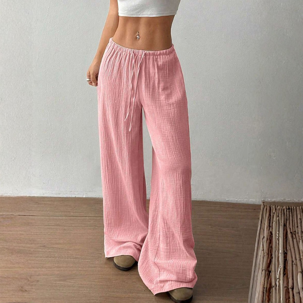 Casual Straight Low Rise Pants For Women