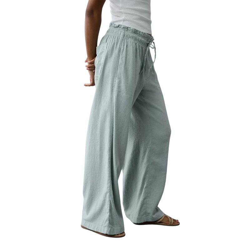 Dreamy Drape Linen Blend Pull On Pant-My Comfy Pant