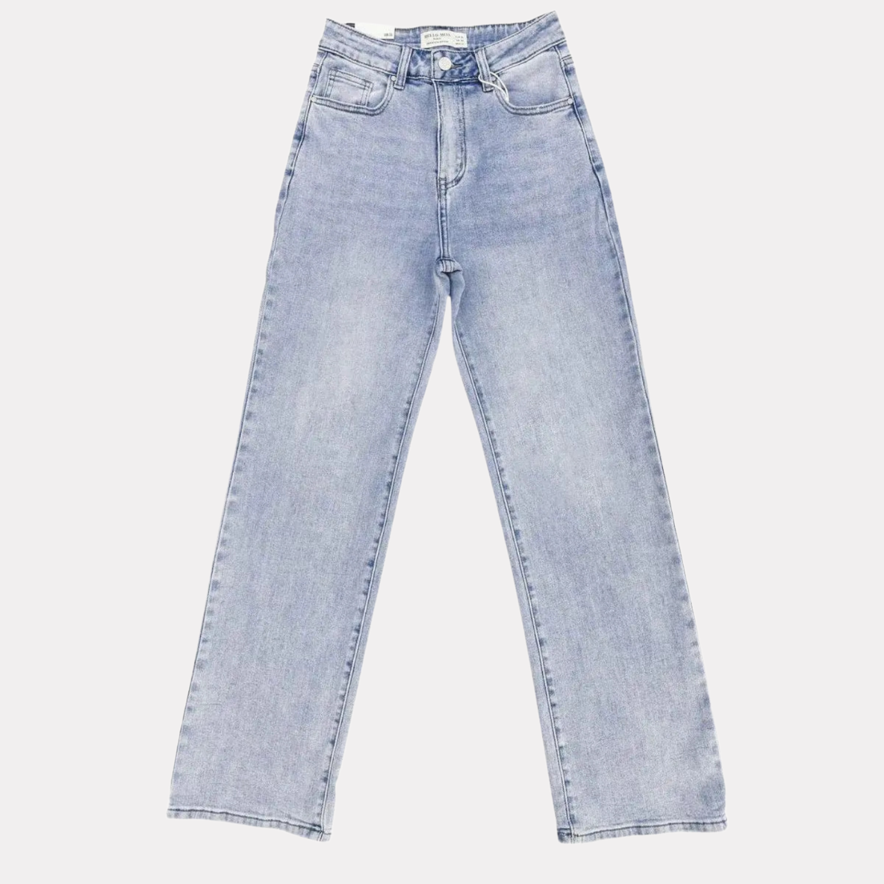 High Rise Wide Fit Stretchy Jeans With Multi Pockets For Women