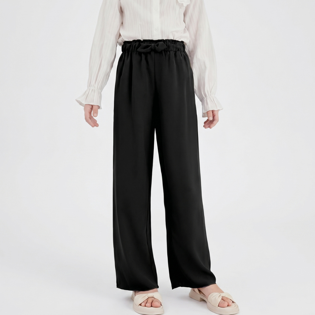 Spring And Summer Wear Loose Wide Palazzo Pants For Girls