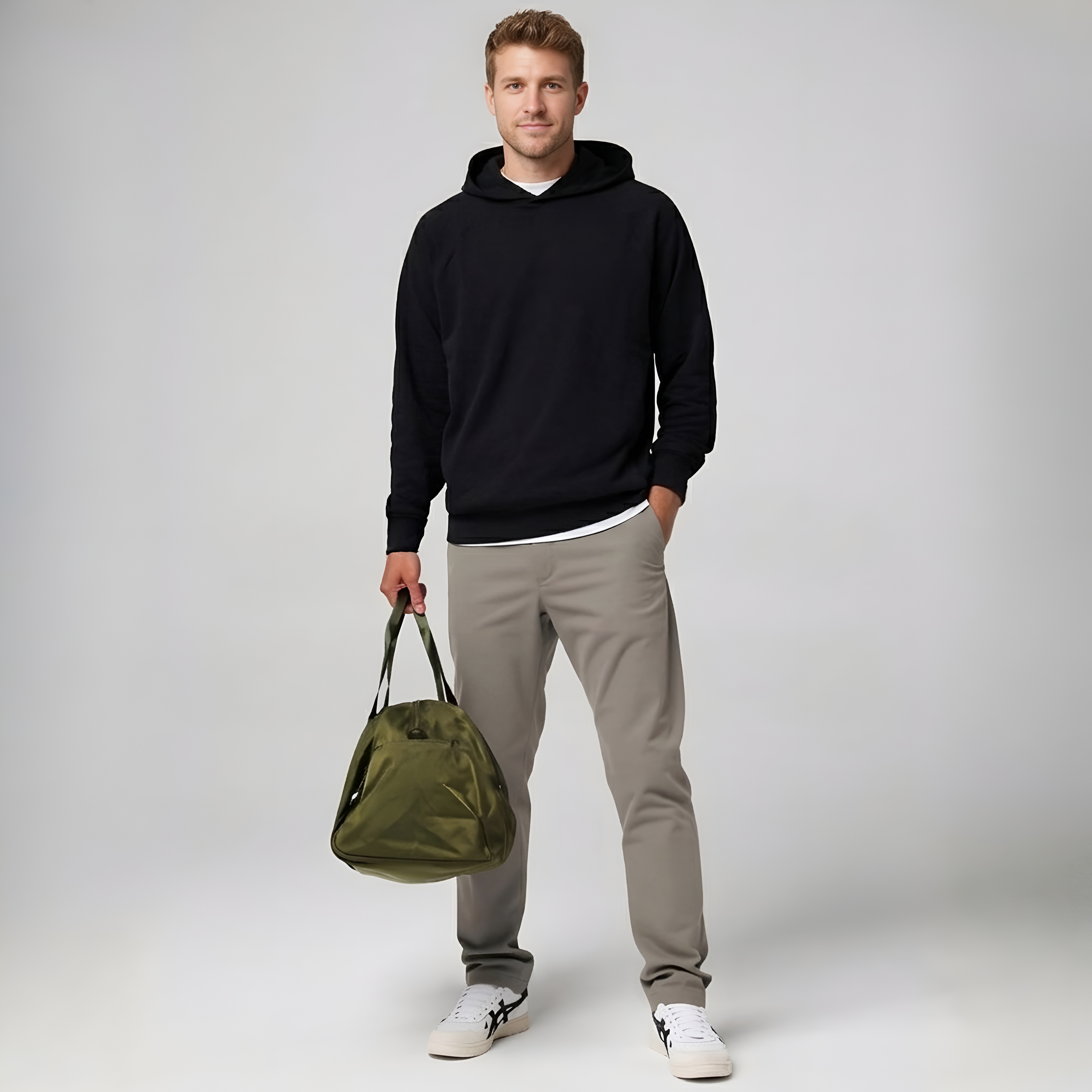 Casual Chino Pants Tapered Style Golf Trousers For Men