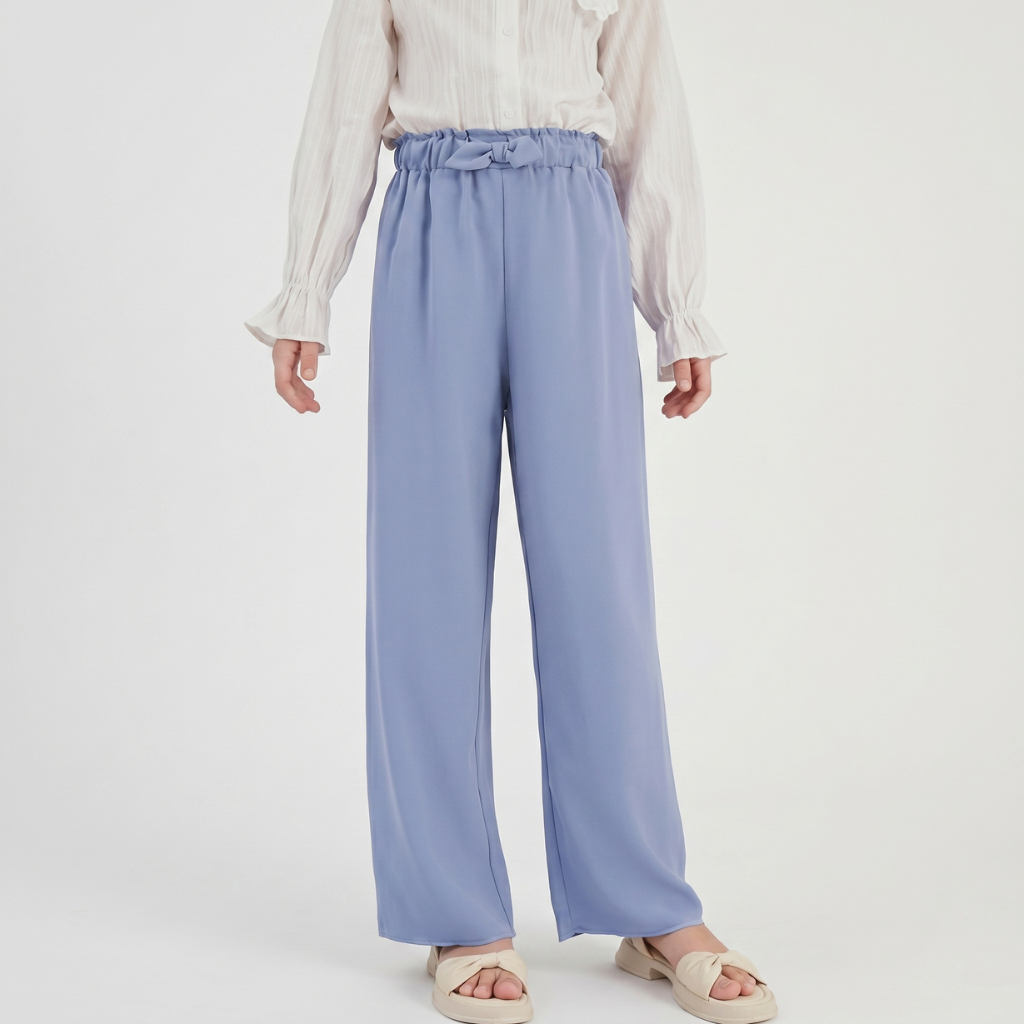 Spring And Summer Wear Loose Wide Palazzo Pants For Girls