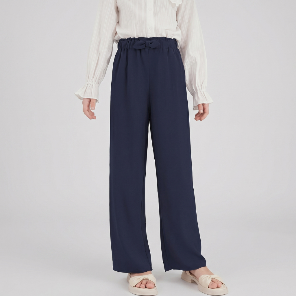 Spring And Summer Wear Loose Wide Palazzo Pants For Girls