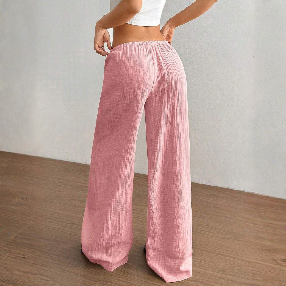Casual Straight Low Rise Pants For Women