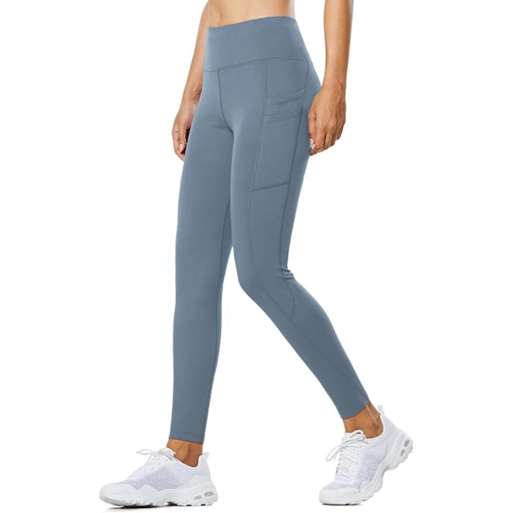 Women Thermal Fleece Leggings With Pockets