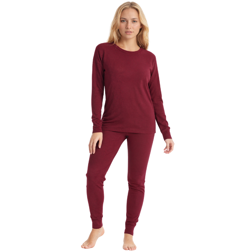 Women Thermal Underwear Pajamas Set