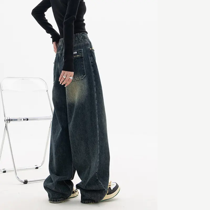 Women Baggy Denim Pants Casual Style