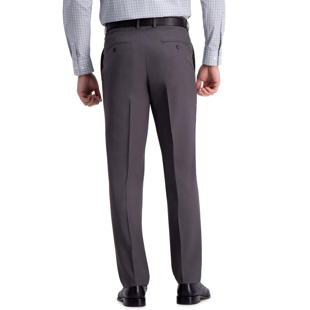 Straight Fit Dress Pants With Flat Front Style For Men
