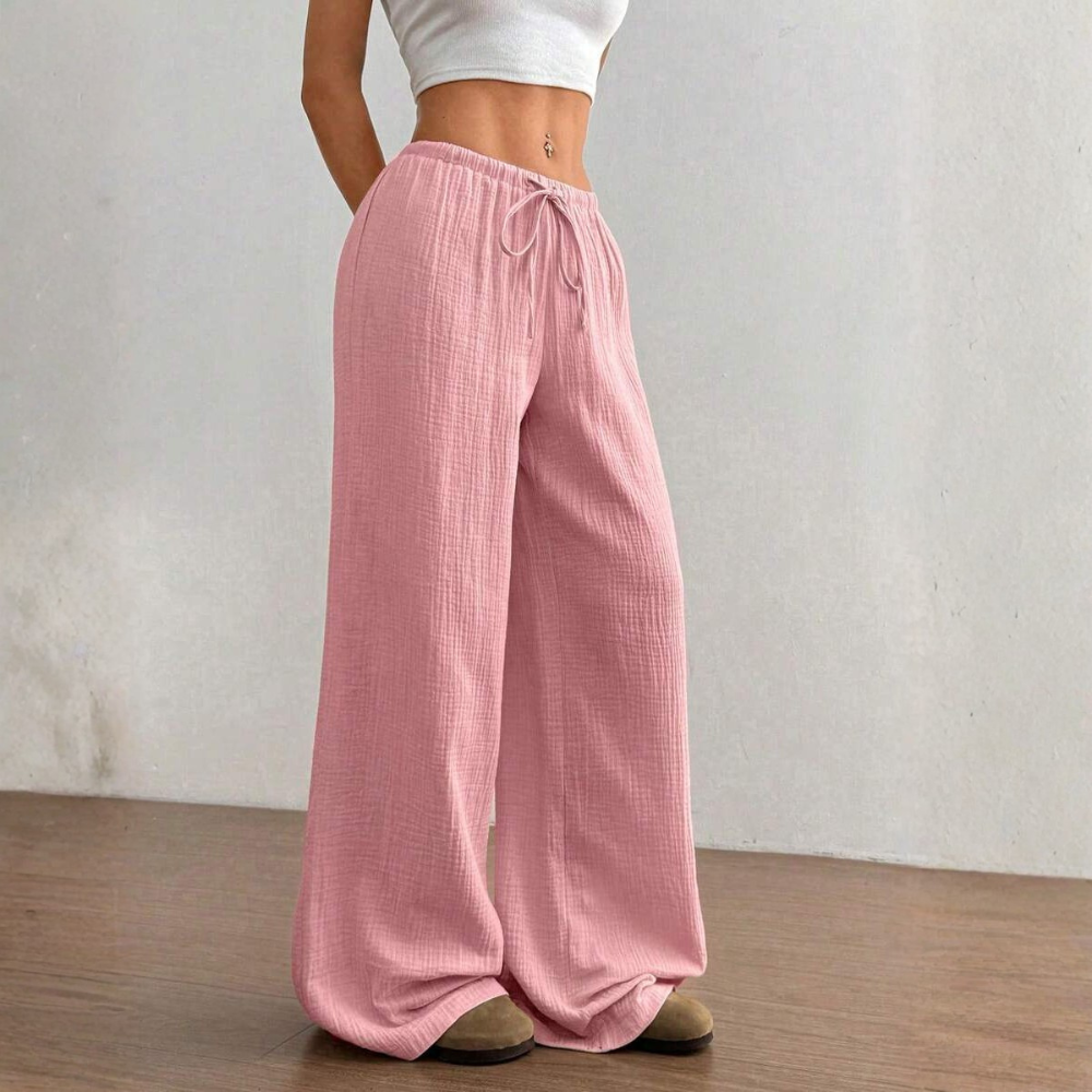 Casual Straight Low Rise Pants For Women