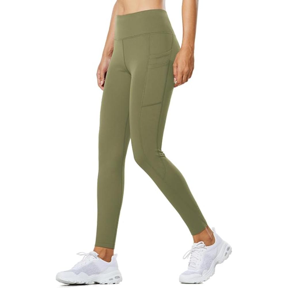 Women Thermal Fleece Leggings With Pockets