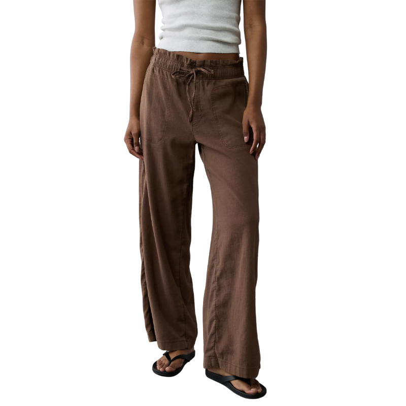 Dreamy Drape Linen Blend Pull On Pant-My Comfy Pant