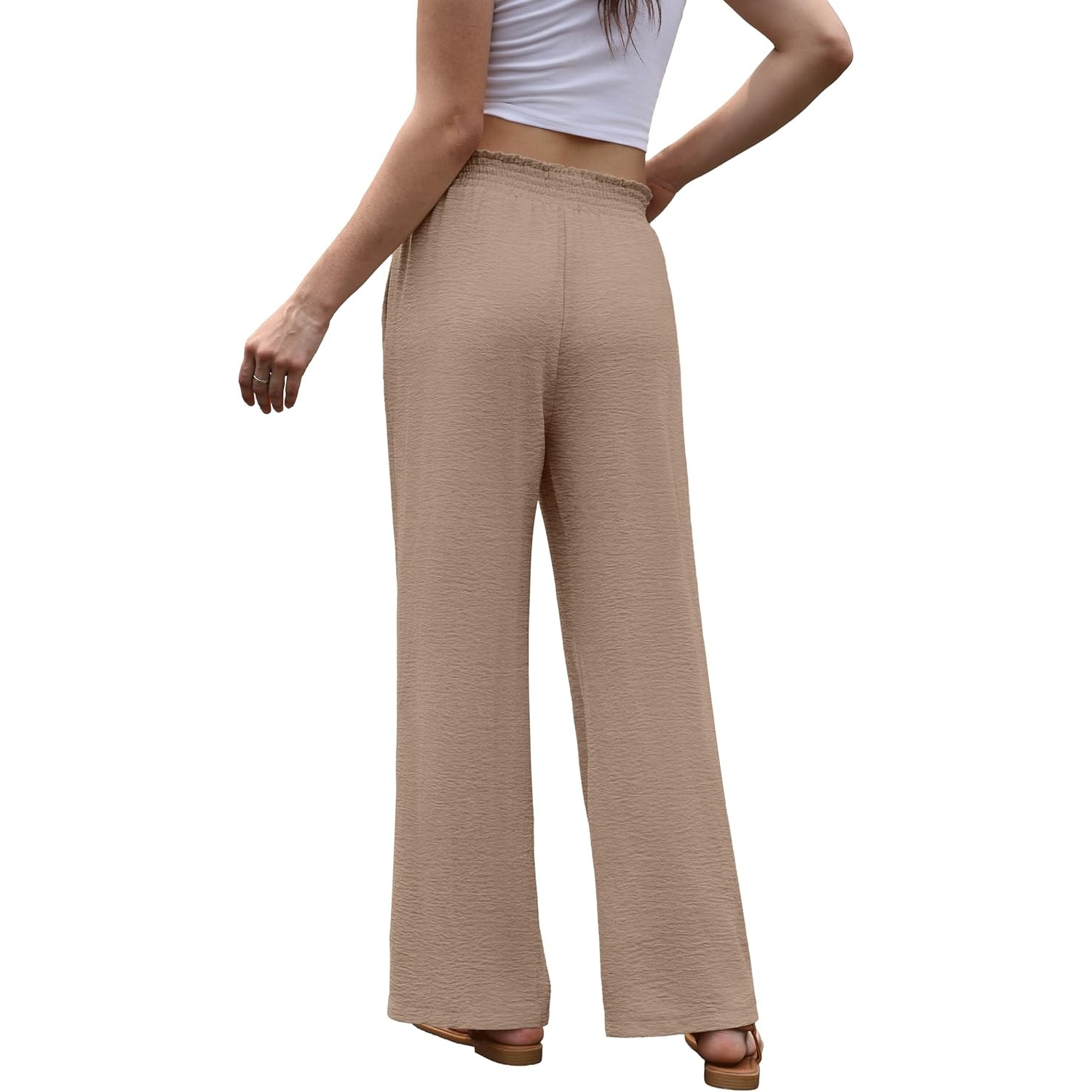 High Rise Flowy Palazzo Wide Pants Woman For Women
