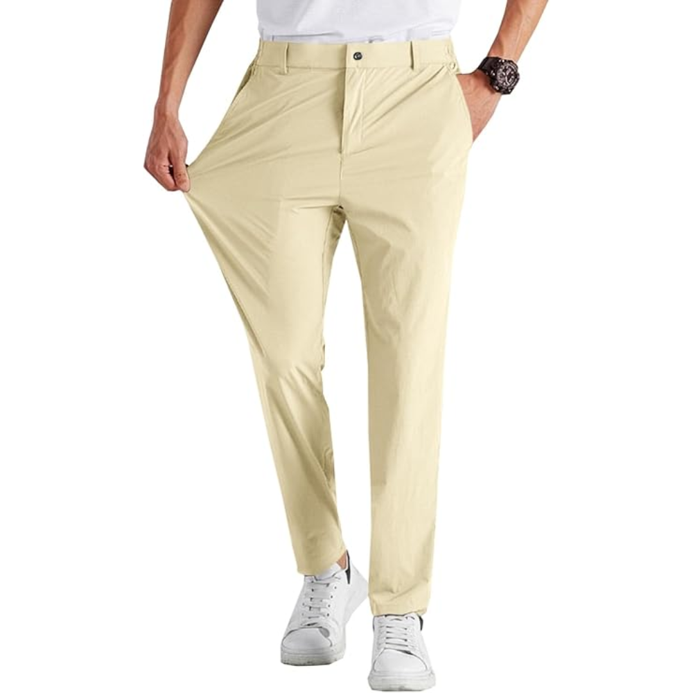 Slim Fit Golf Pants With Stretch Comfort And Cropped Style For MenSlim Fit Golf Pants With Stretch Comfort And Cropped Style For Men - Image 18