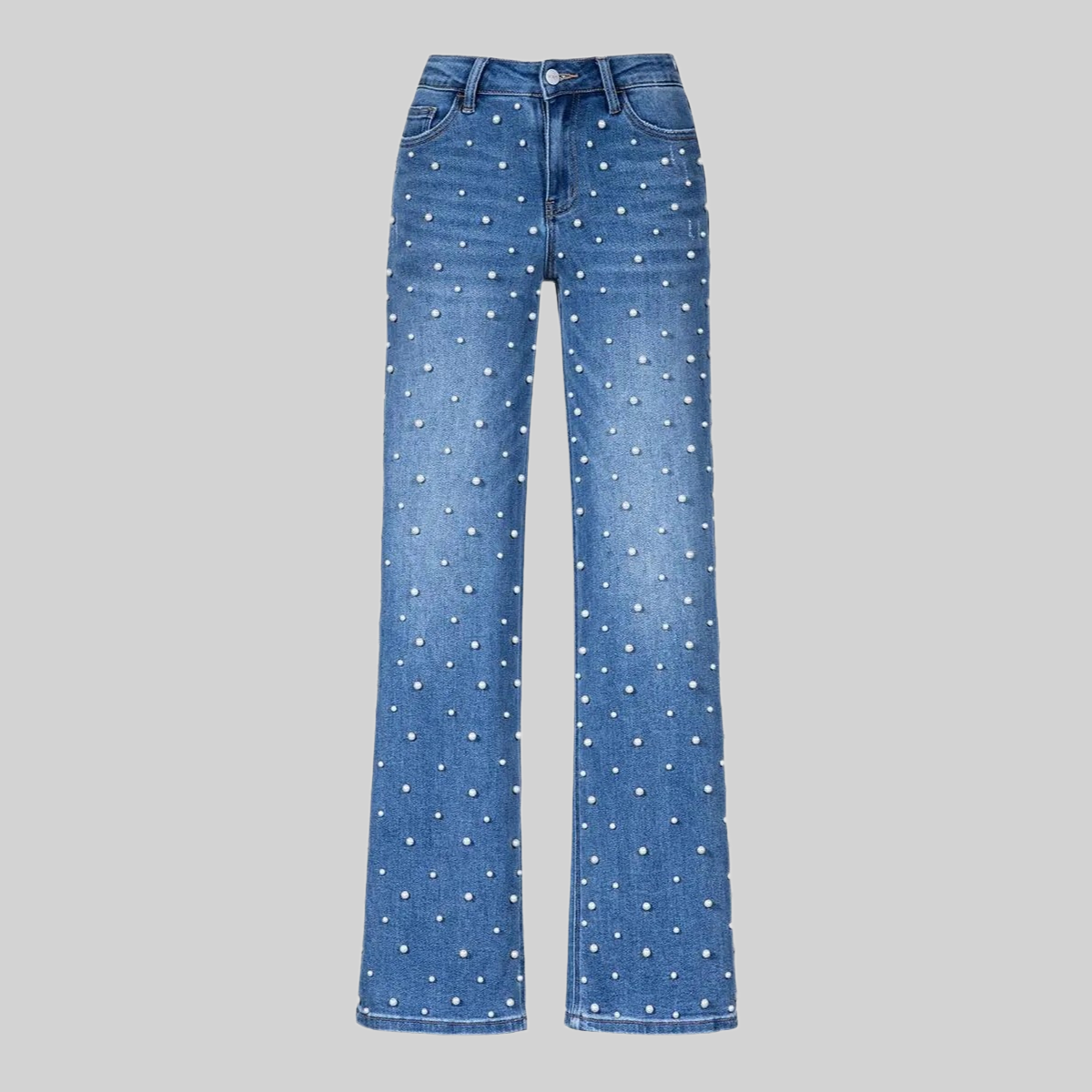 Stretchy Wide Fit Baggy Comfortable Jeans For Women