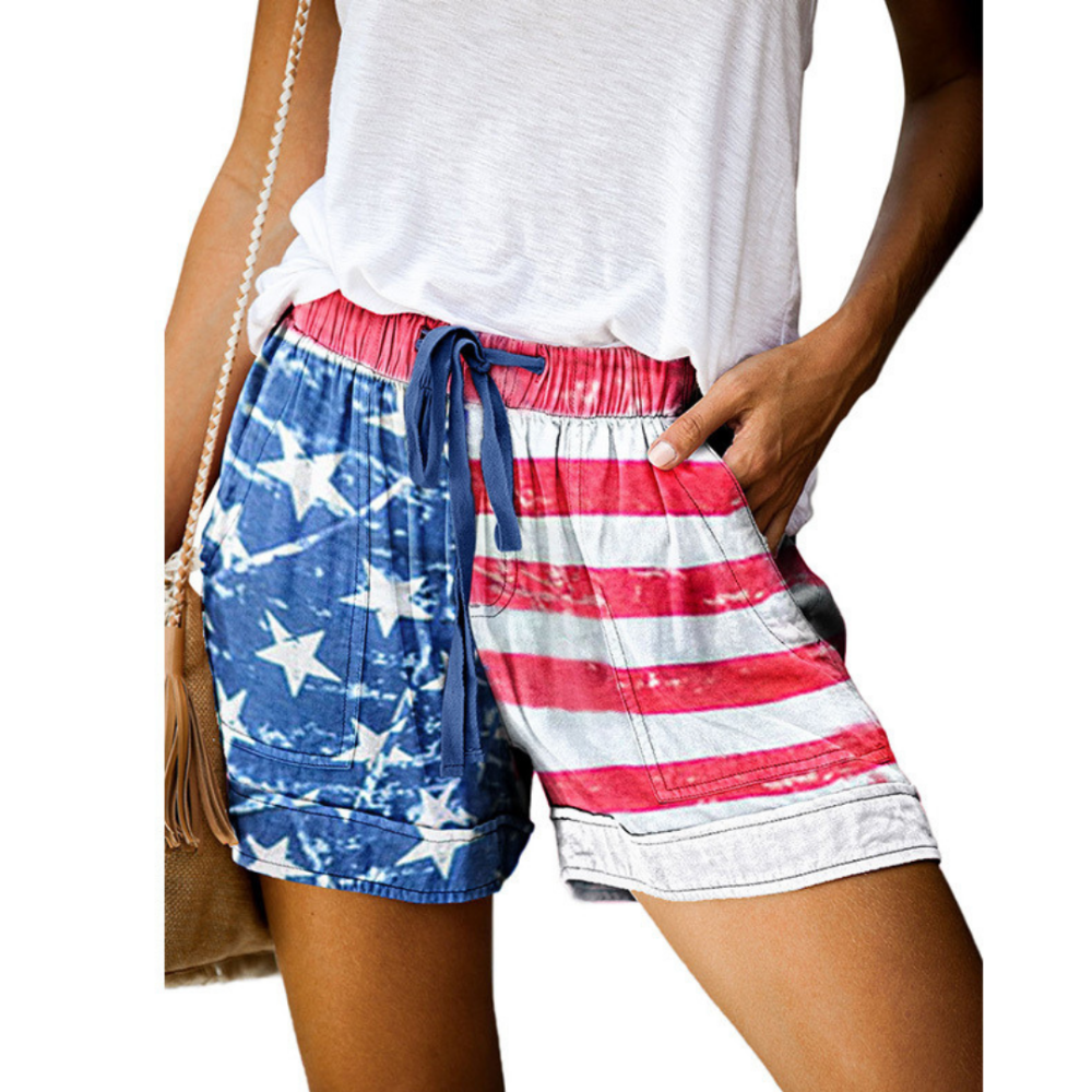 Printed High Waisted Loose Wide Summer Shorts-My Comfy PantPrinted High Waisted Loose Wide Summer Shorts - Image 15