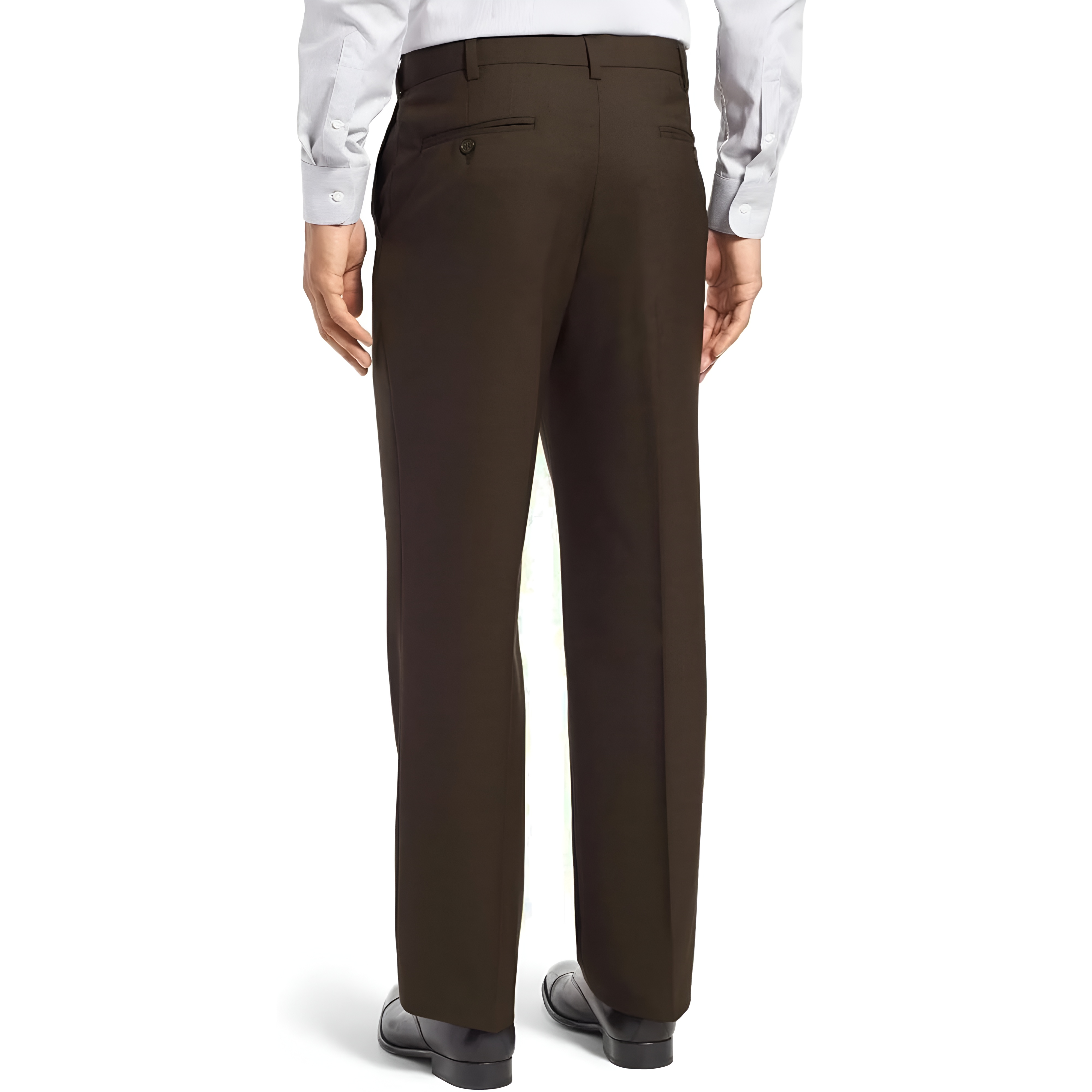 Stretch Dress Pants With Four Pocket Design And Zipper Closure For Men