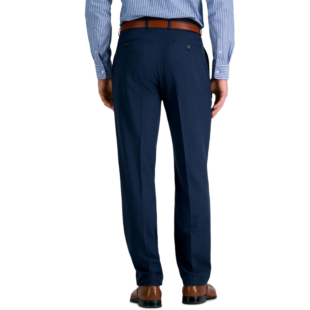 Straight Fit Dress Pants With Flat Front Style For Men