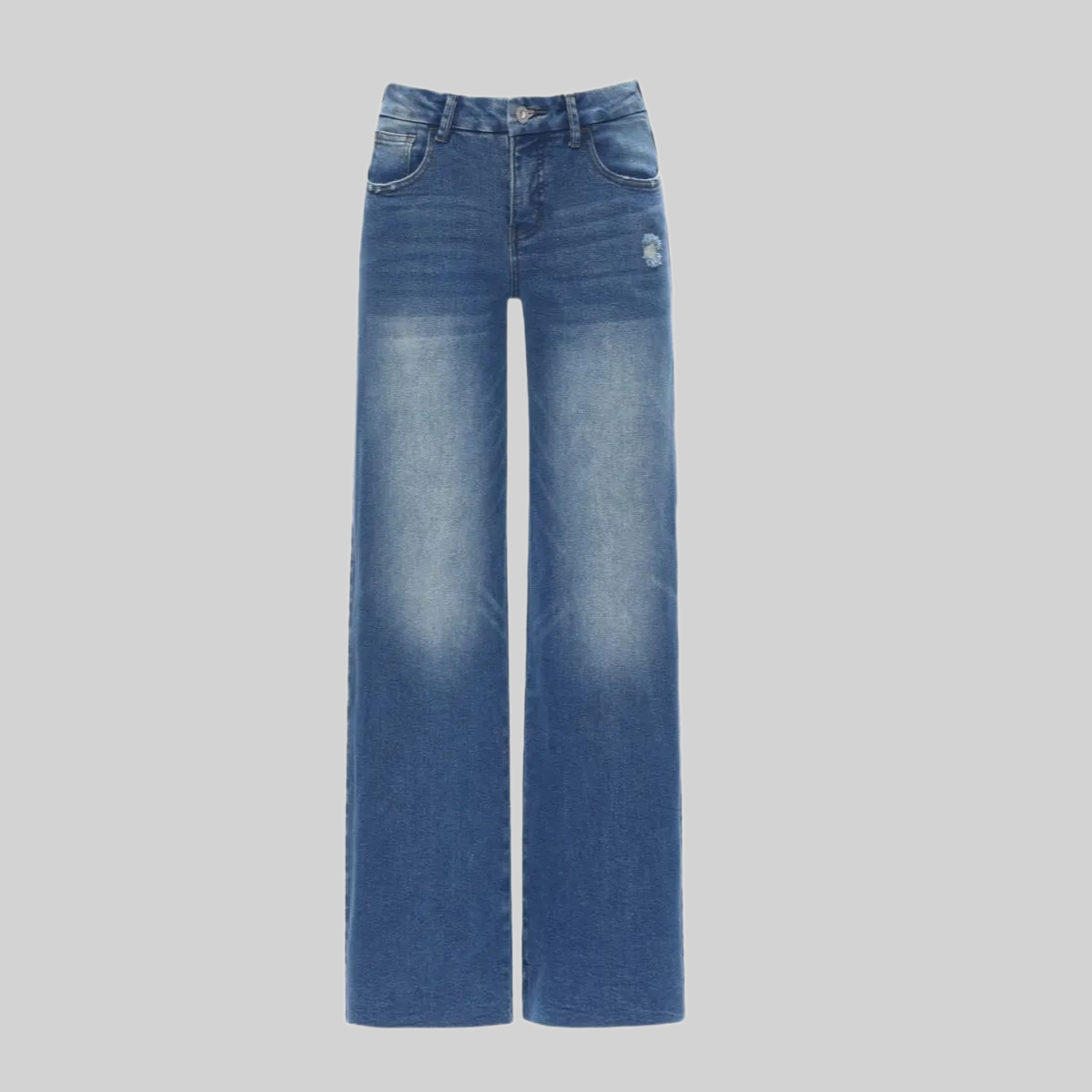 Stretchy Wide Fit Baggy Comfortable Jeans For Women