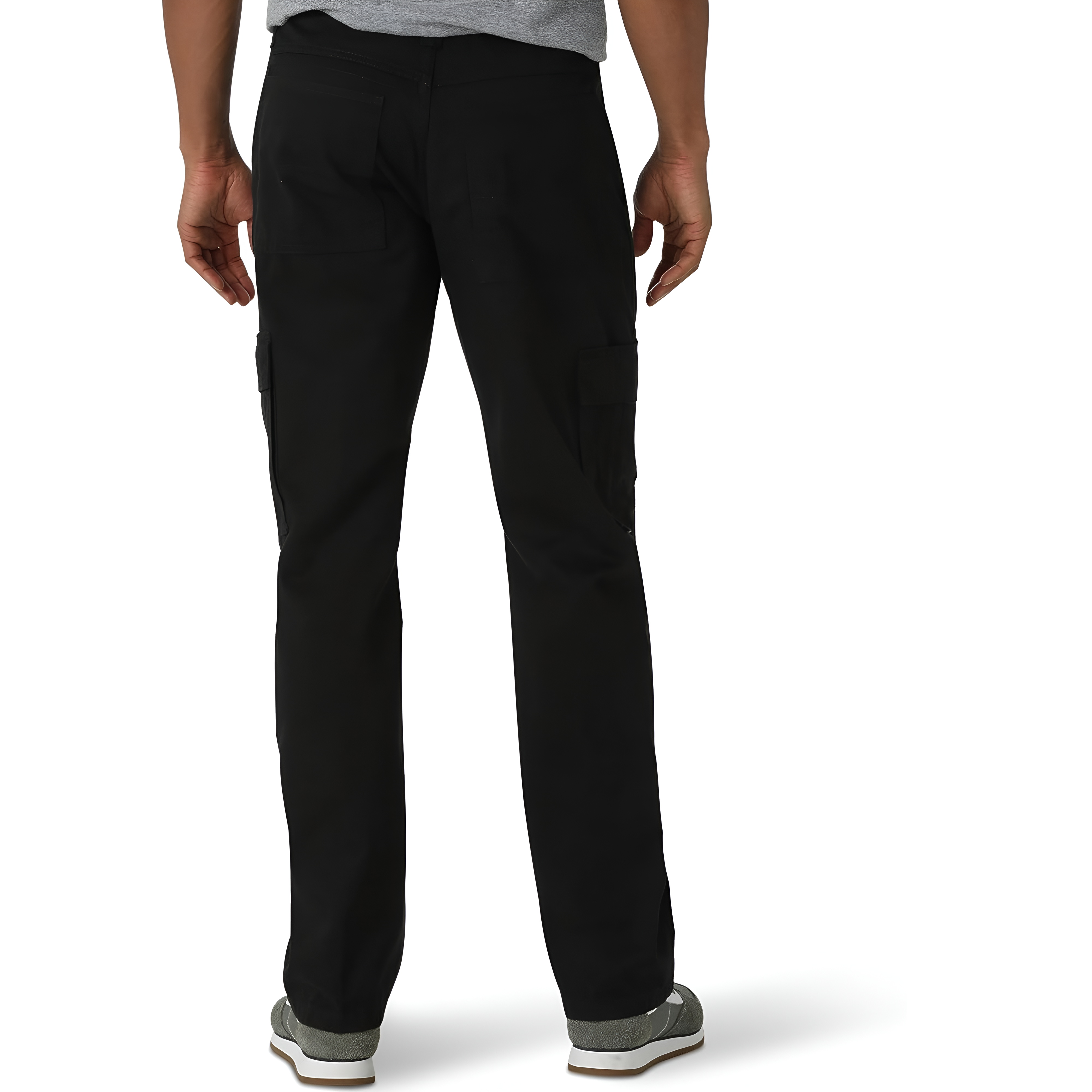 Utility Cargo Pants With Side Flap Pockets And Zipper Closure For Men
