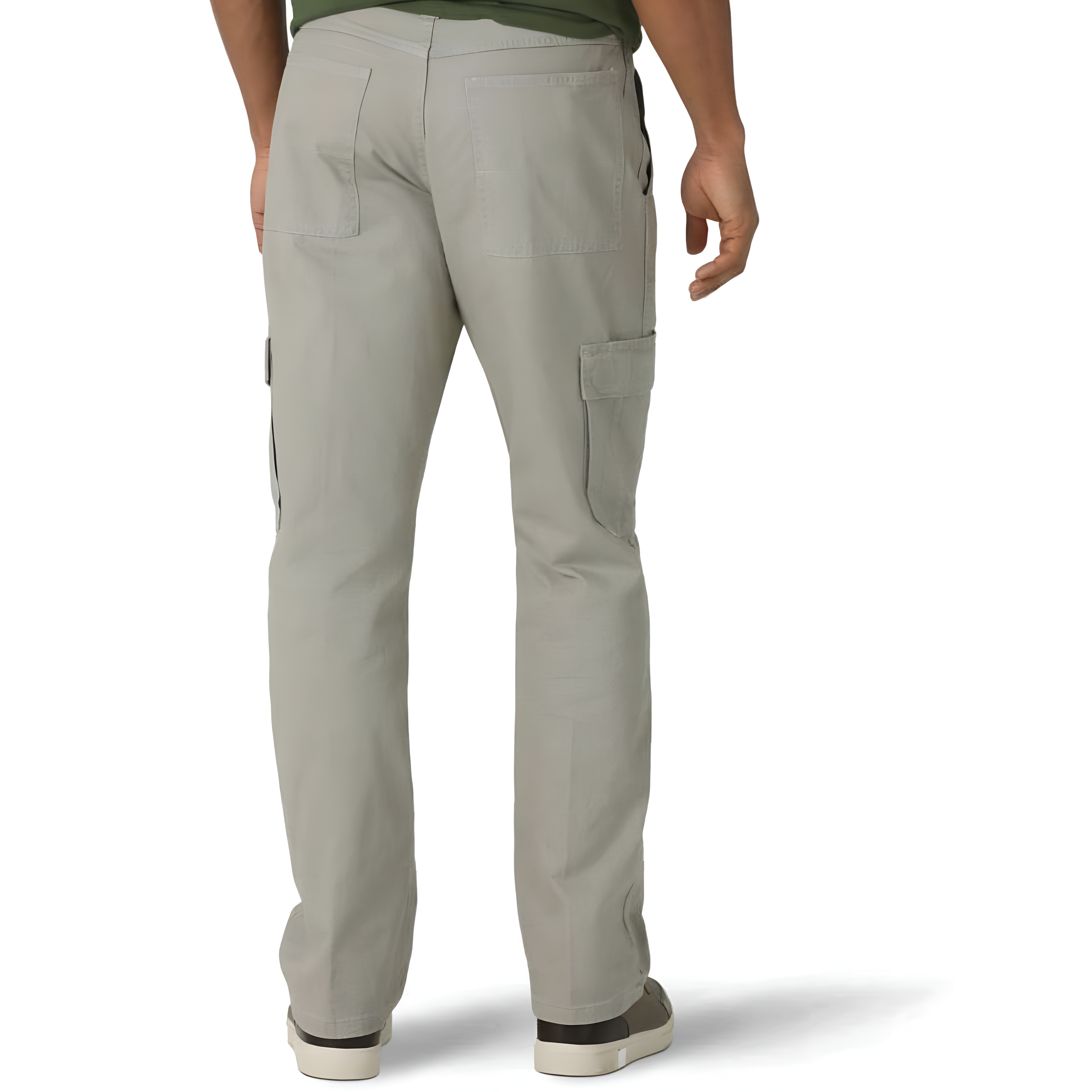 Utility Cargo Pants With Side Flap Pockets And Zipper Closure For Men