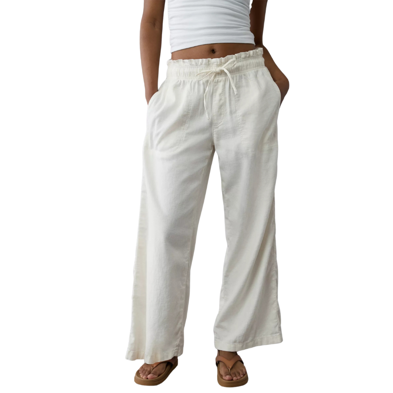 Dreamy Drape Linen Blend Pull On Pant-My Comfy Pant