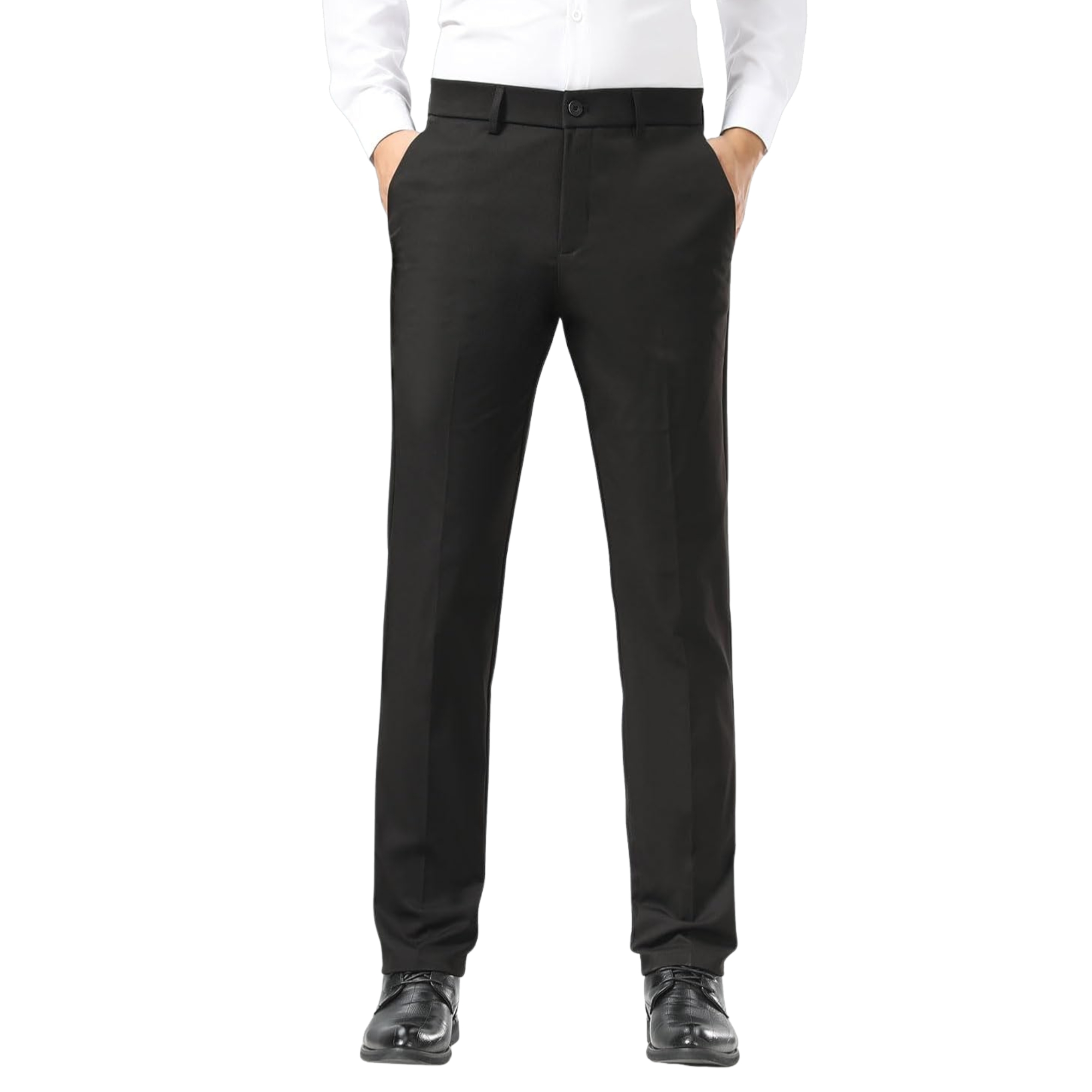 Men's Slim Fit Dress Pants Stretch Khaki Pants Wrinkle Free