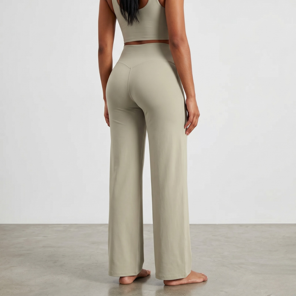 Structured Athletic Wide Sweep Yoga Pants