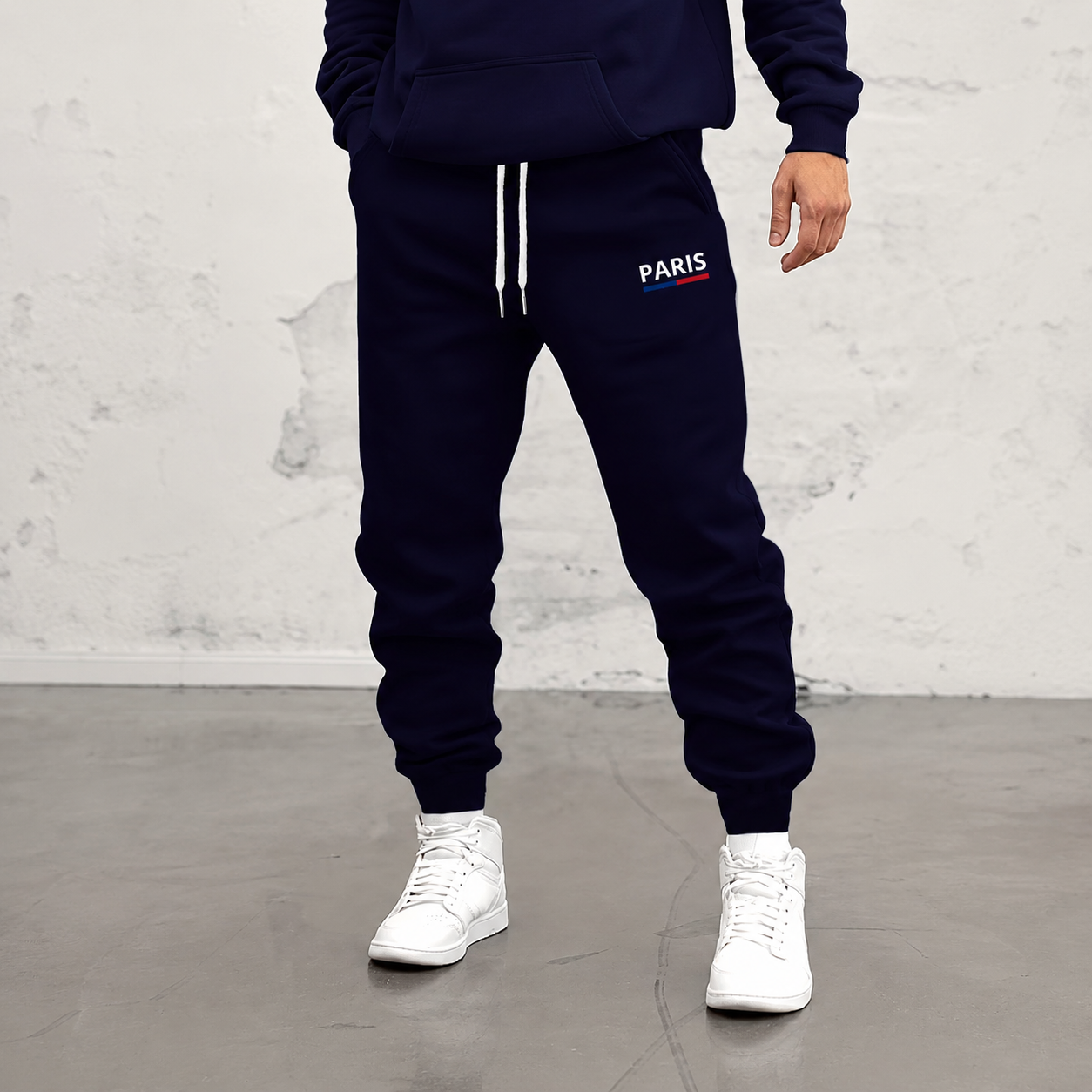 Pattern Print Drawstring Jogger Sweatpants For Running For Men