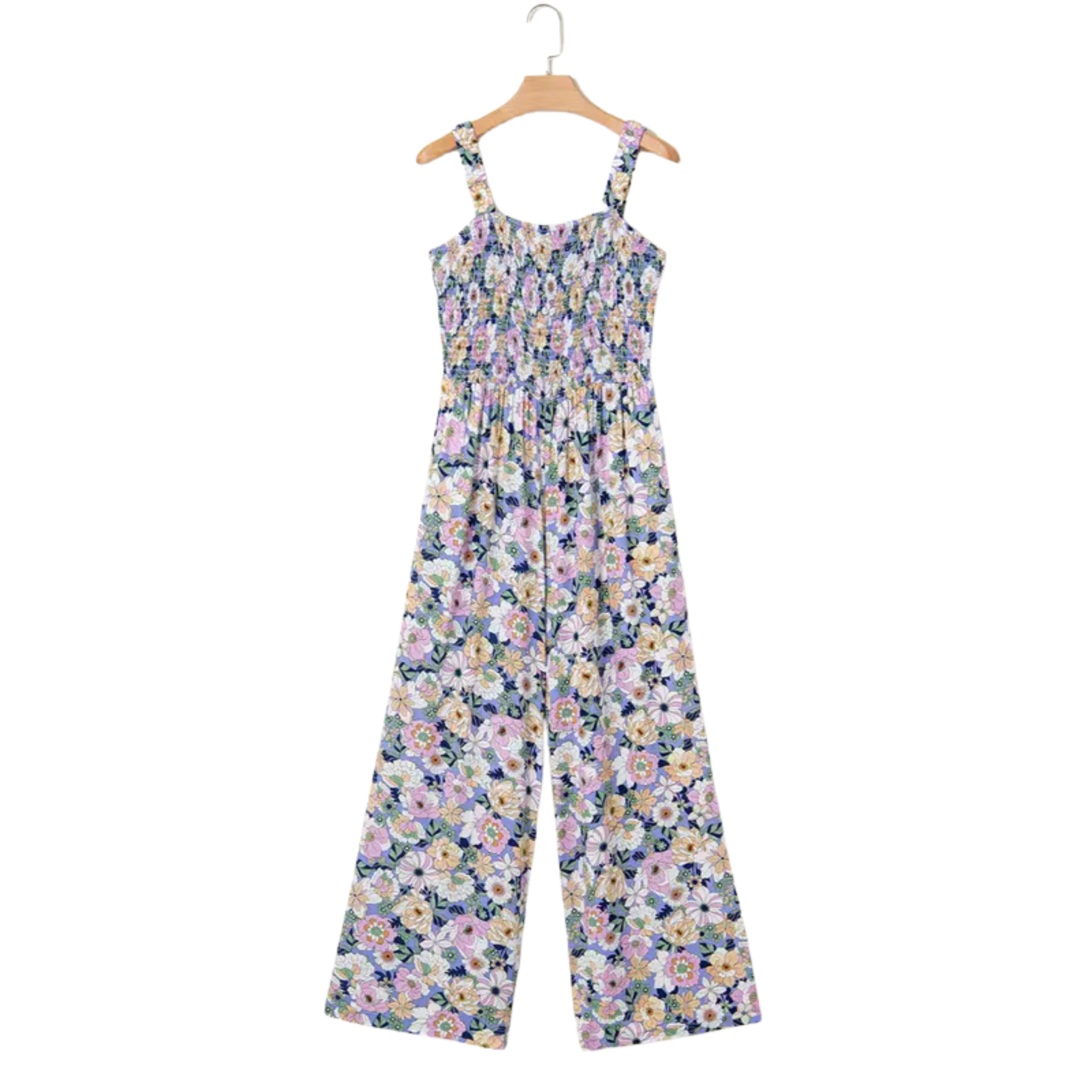 Summer 2 Piece Wide Pant Set for WomenCasual Loose Sleeveless Printed Jumpsuit For Women - Image 5