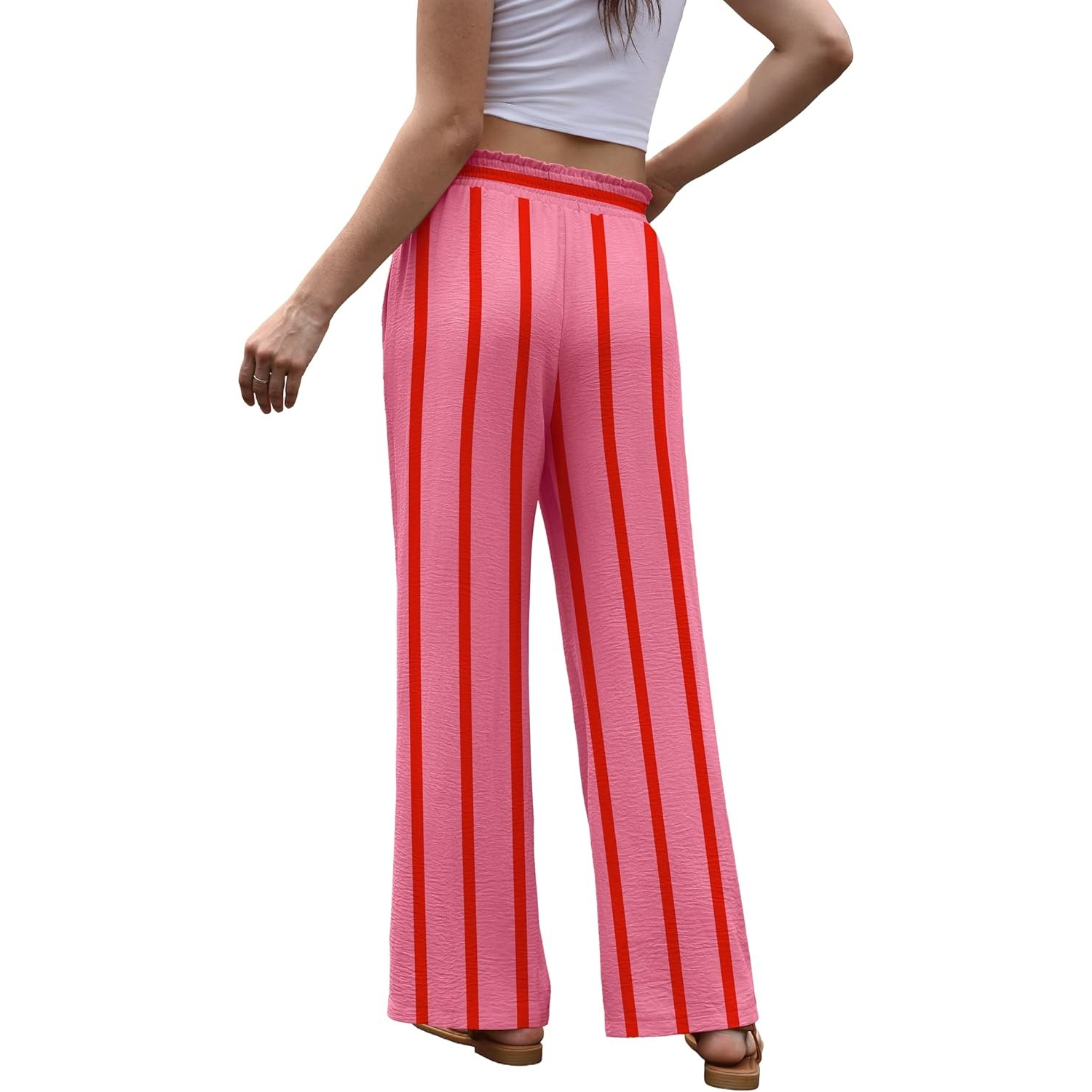 High Rise Flowy Palazzo Wide Pants Woman For Women