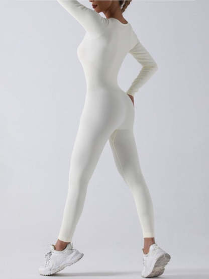 Minimalist Long Sleeve Ribbed Jumpsuit-My Comfy Pant