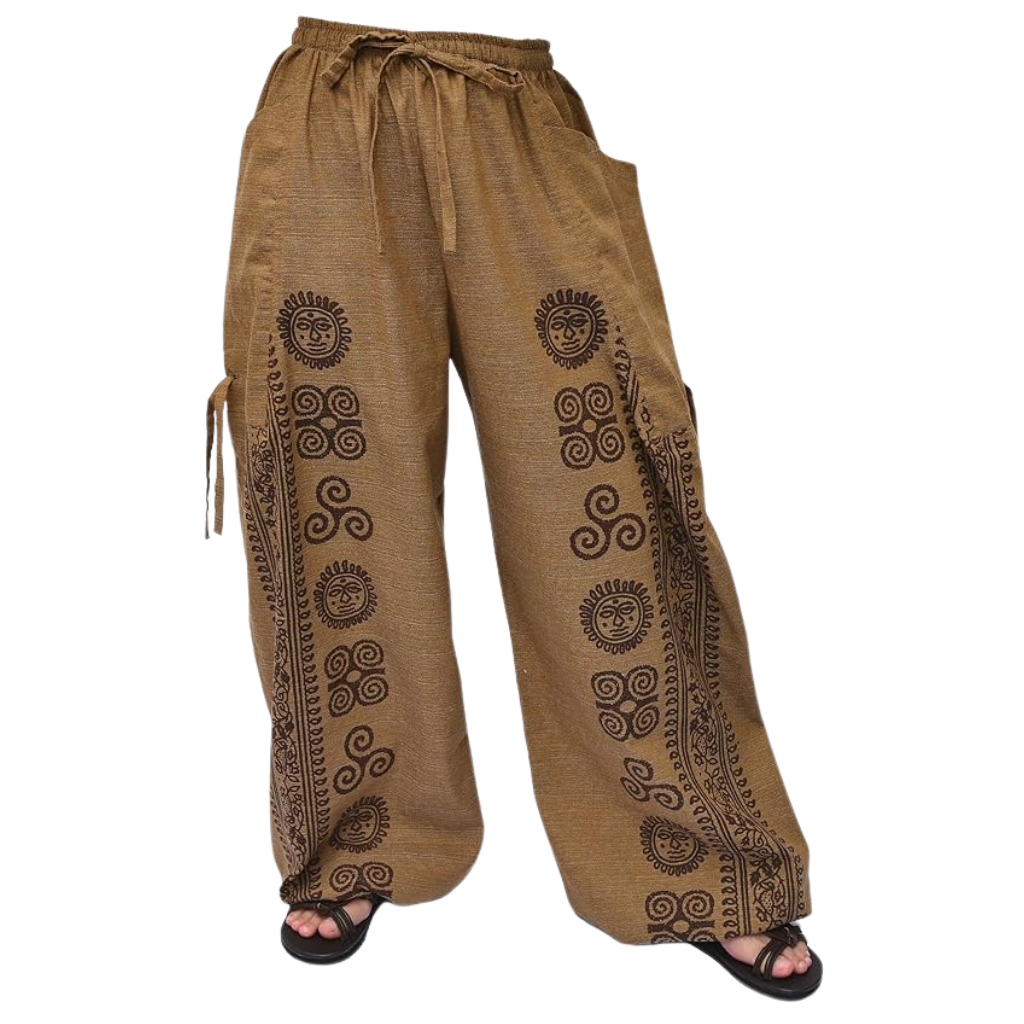 Casual Lounge Baggy Harem Yoga Pants With Adjustable Length And Pockets