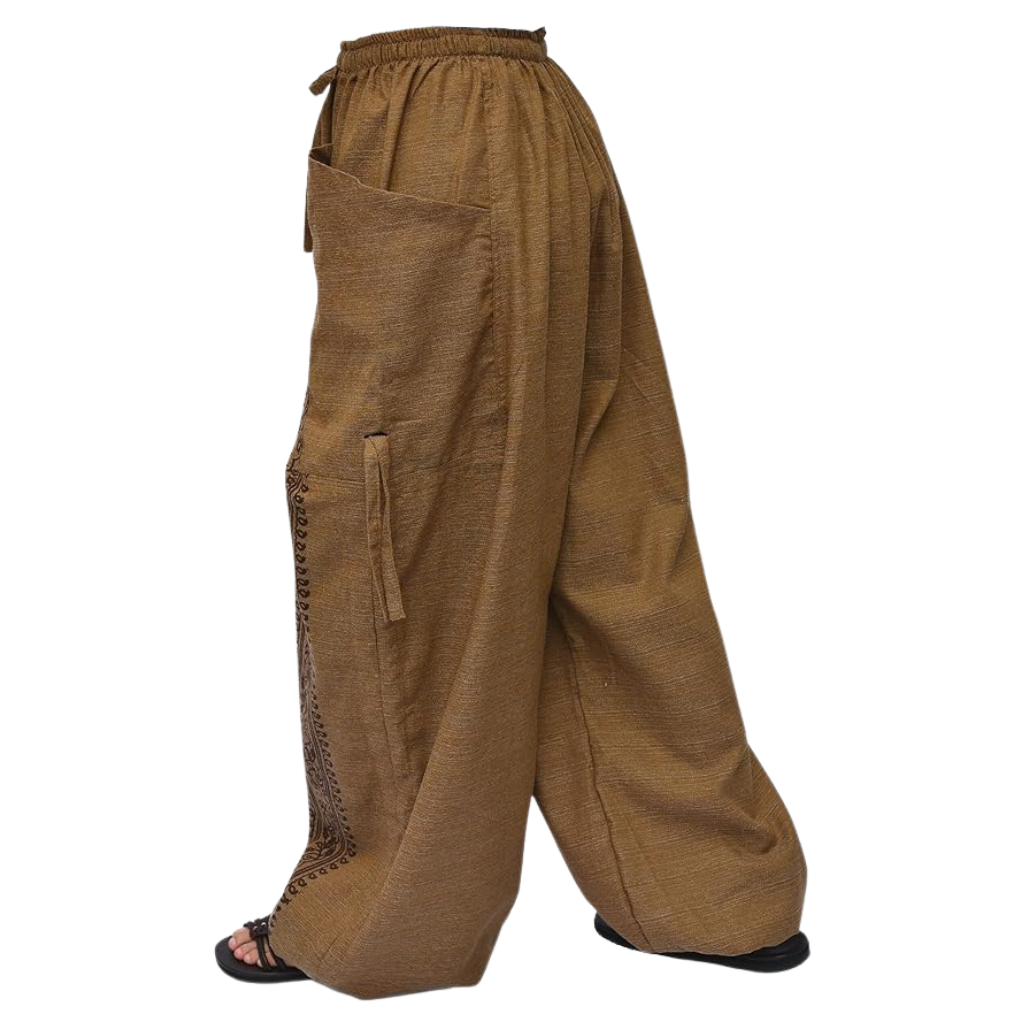 Casual Lounge Baggy Harem Yoga Pants With Adjustable Length And Pockets
