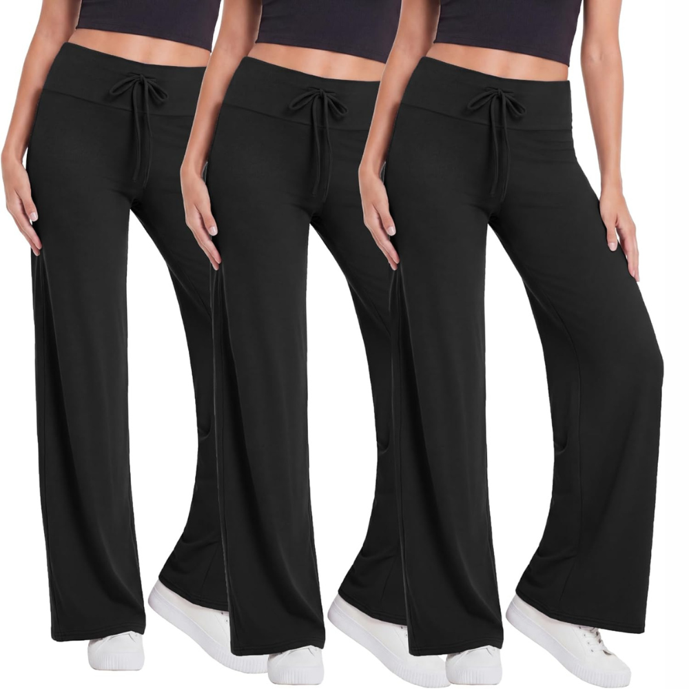Pack Of 3 Palazzo Lounge Pants For Women