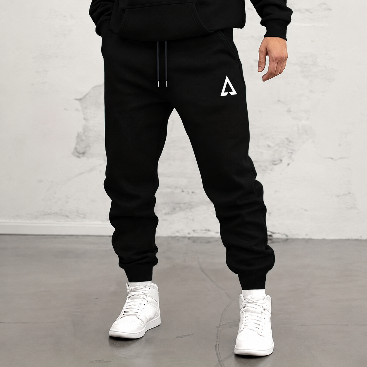 Pattern Print Drawstring Jogger Sweatpants For Running For Men