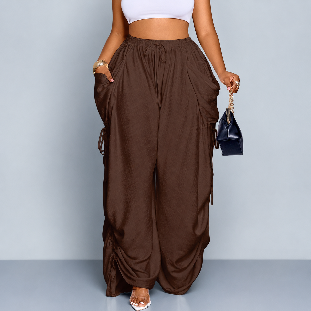 Casual Loose Fit Wide Pants For Women Everyday Wear