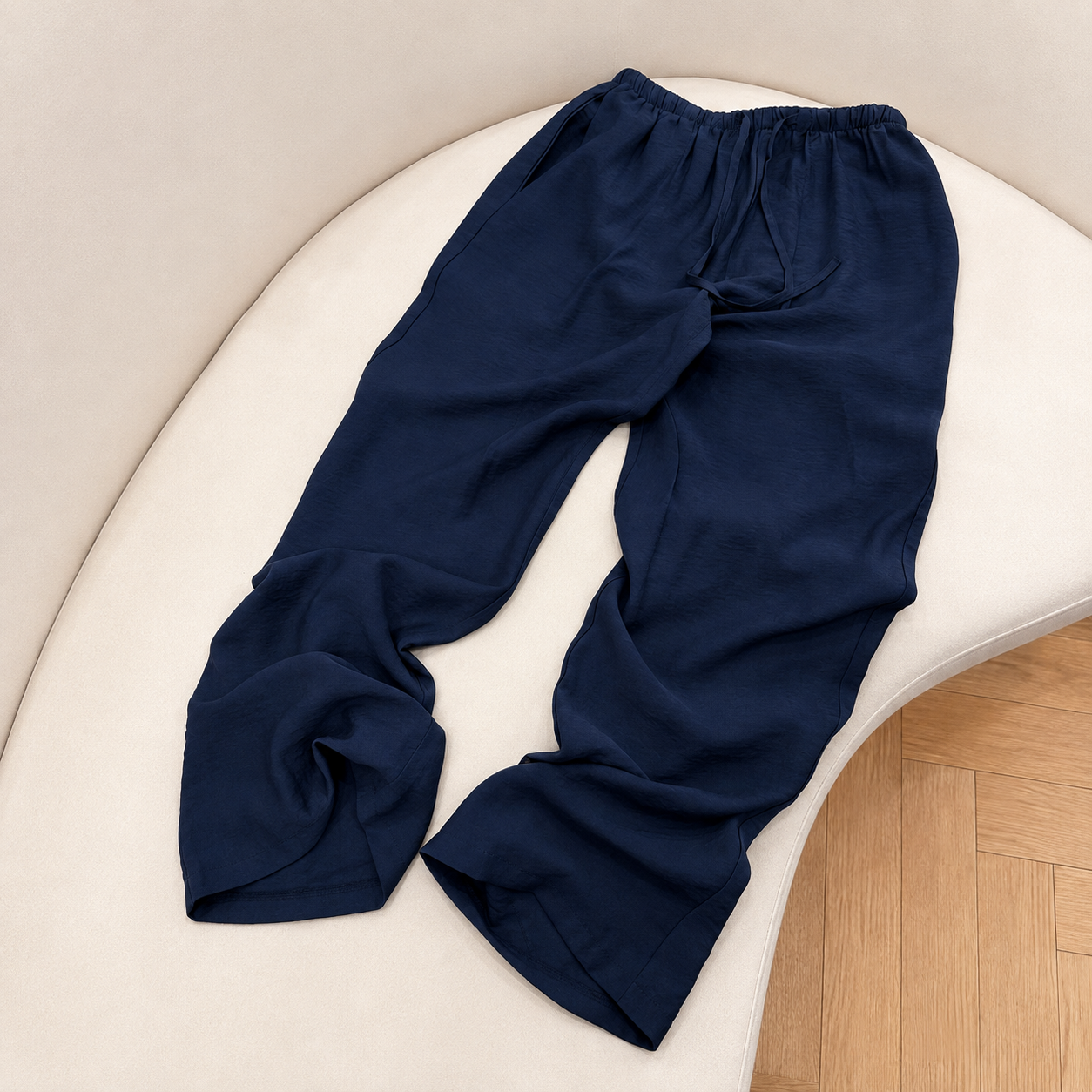 Elastic Drawstring Suede Casual Cargo Pants For Women