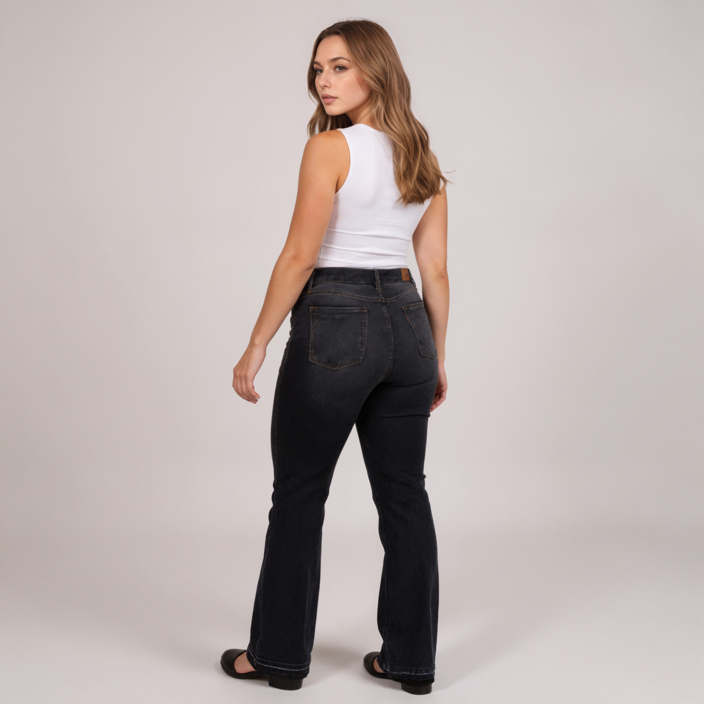 High Rise Bootcut Shaping Denim Jeans